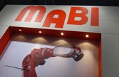 Automatica 2014 Messestand MAX-100 Wandbild MABI Robotic