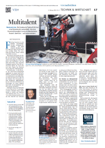 3D printing: robot applies metal and mills precisely